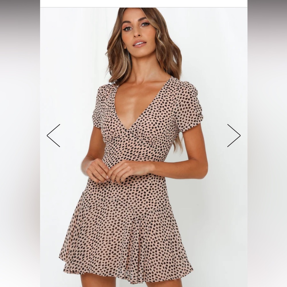 Hello Molly Golden Tears Dress - Tan MEDIUM